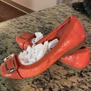 Anne Klein Coral Buckle Flats